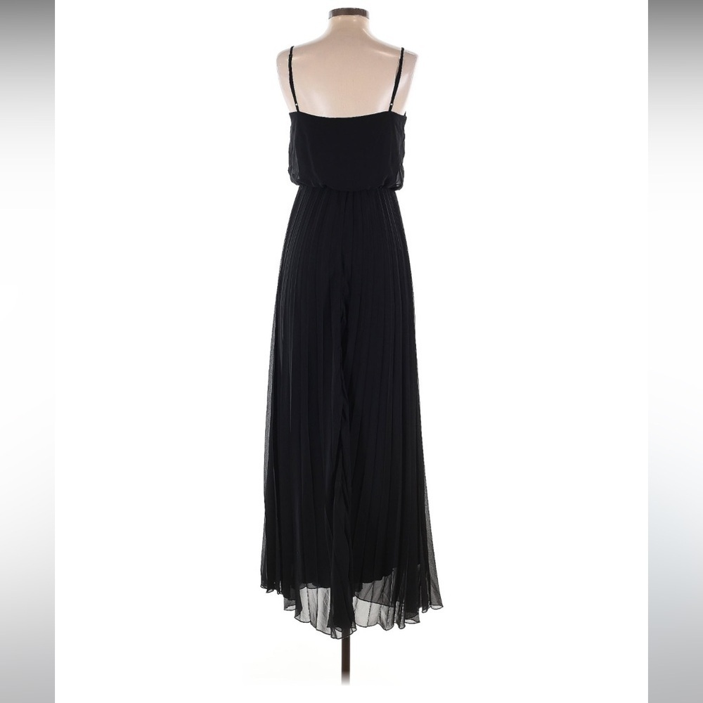 Bisou Bisou Black Scoop Neck Spaghetti Strap Maxi Empire Waist Dress - 4 - Picture 5 of 10
